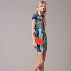 Diane Von Furstenberg Striped Mini Dress
